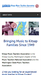 Mobile Screenshot of kitsapmusicteachers.org